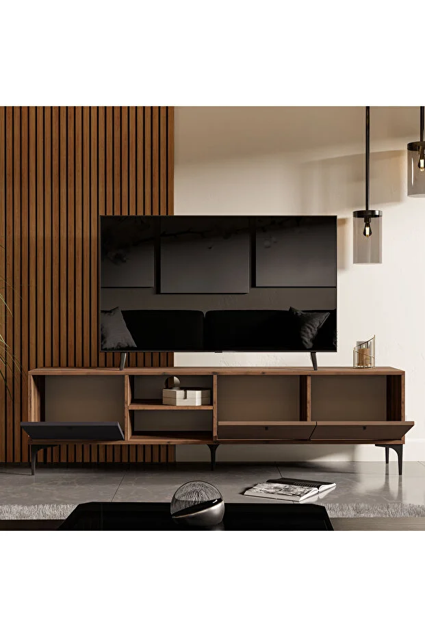 VisionLine TV Ünitesi – Antrasit & Kaplan